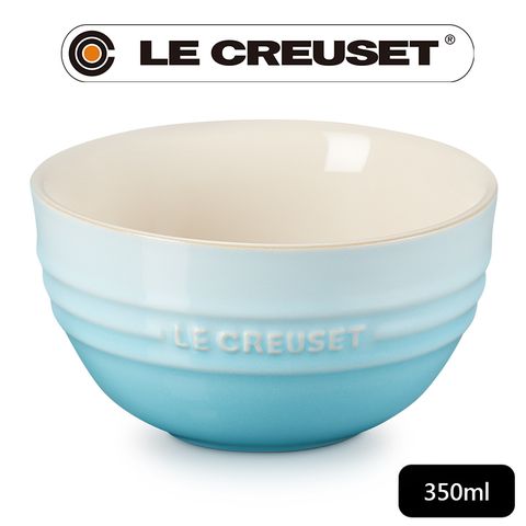 LE CREUSET-瓷器韓式飯碗350ml(水漾藍)