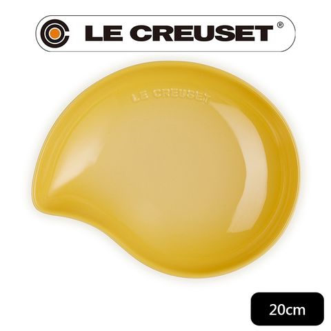 LE CREUSET -繁花系列瓷器葉形盤20cm (溫桲黃)