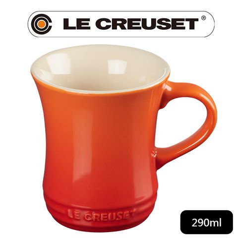 LE CREUSET -瓷器小馬克杯290ml (火焰橘)