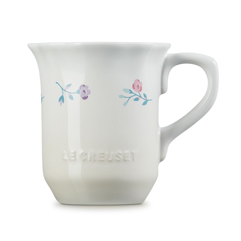 LE CREUSET -凡爾賽花園系列瓷器馬克杯330ml (南法花語-蛋白霜/芭蕾粉)