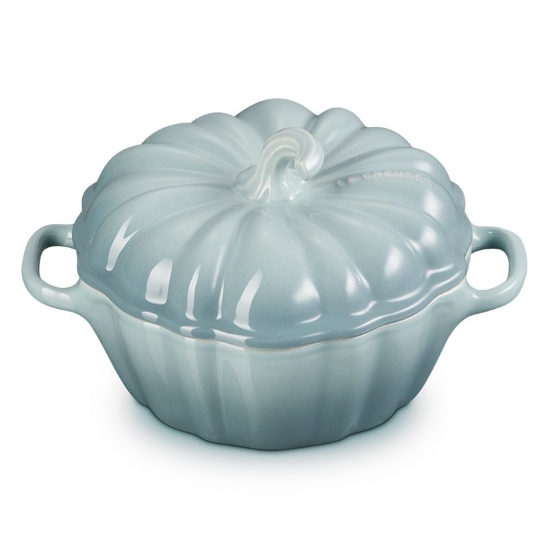 LE CREUSET -瓷器萬聖節南瓜烤盅350ml-(珊瑚橘/海洋之花/蛋白霜/綠光森林)