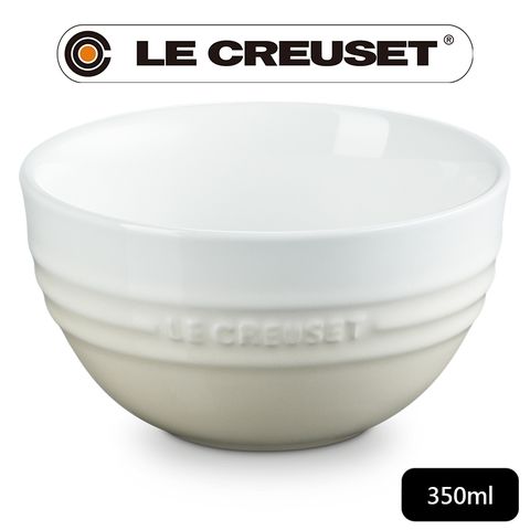 LE CREUSET-瓷器韓式飯碗350ml  (蛋白霜)