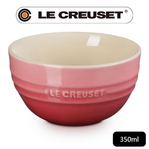 LE CREUSET -瓷器韓式飯碗350ml (薔薇粉)