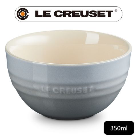 LE CREUSET-瓷器韓式飯碗350ml  (迷霧灰)