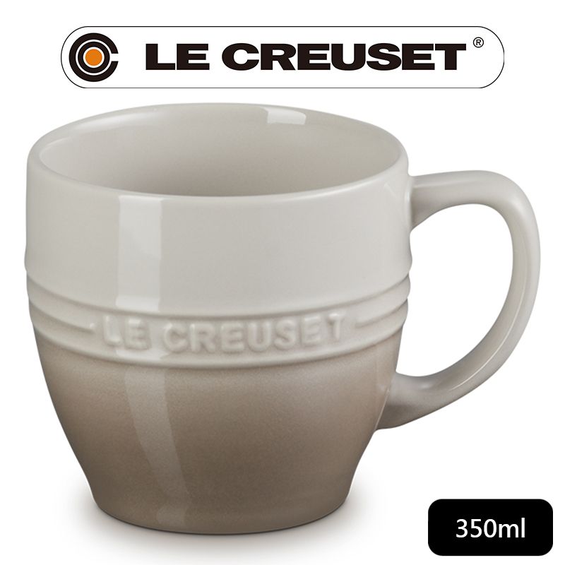 LE CREUSET -瓷器輕虹霓彩系列英式馬克杯350ml (肉豆蔻)