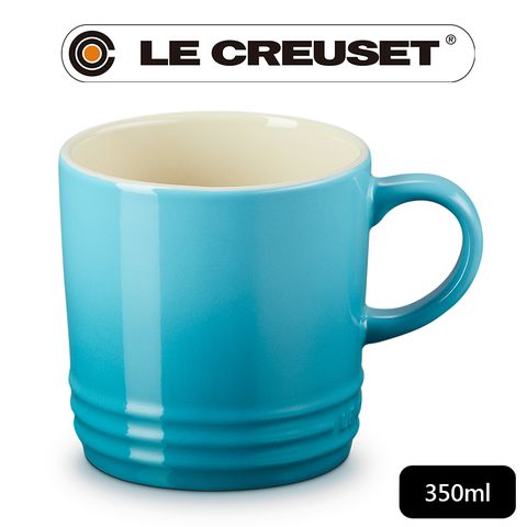 LE CREUSET -瓷器英式馬克杯350ml (加勒比海藍-無盒)