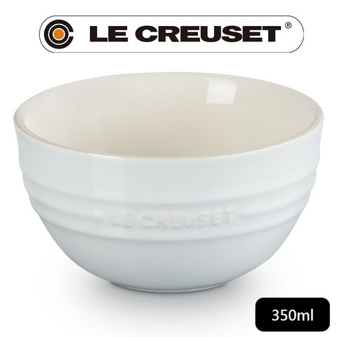 LE CREUSET-瓷器韓式飯碗350ml (水霧白)