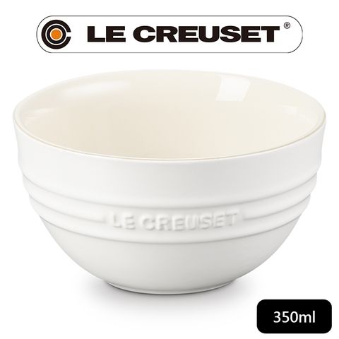 LE CREUSET -瓷器韓式飯碗350ml (棉花白)