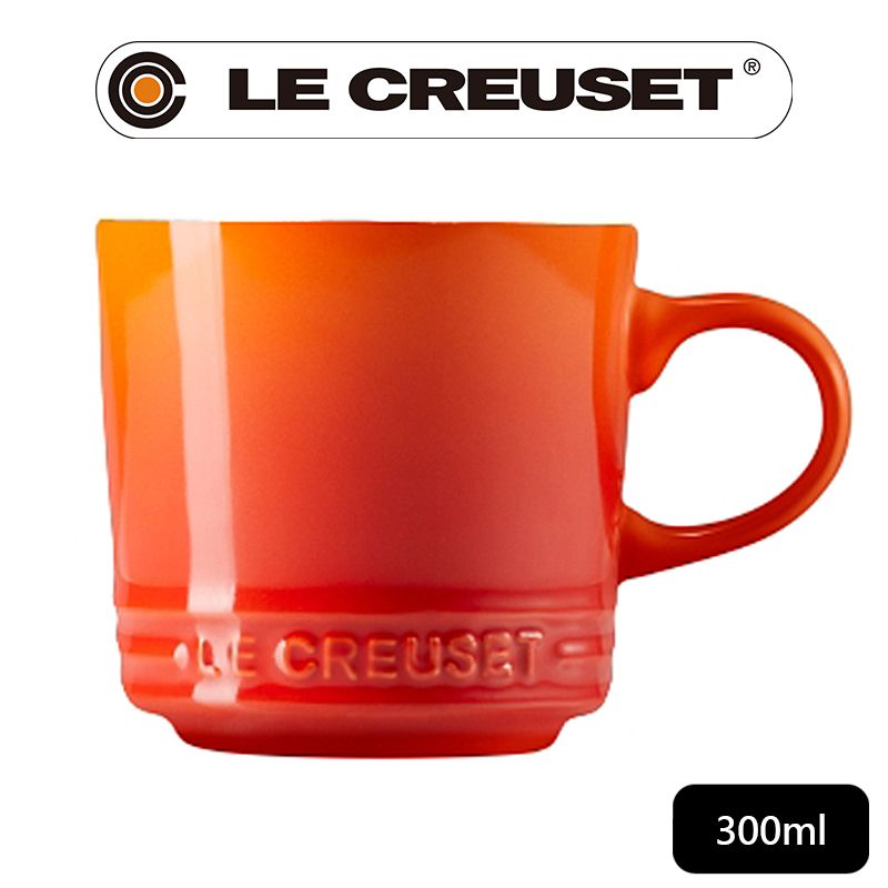 LE CREUSET -瓷器英式馬克杯 300ml (火焰橘)