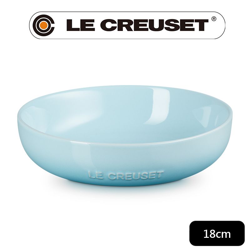 LE CREUSET -瓷器花蕾系列深盤18cm (水漾藍)