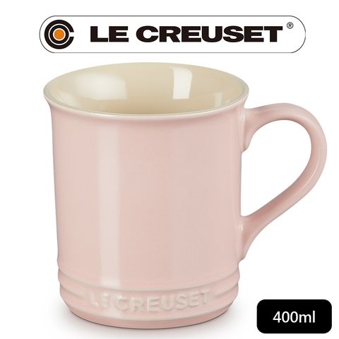 LE CREUSET -瓷器馬克杯 400ml (甜心粉-無盒)