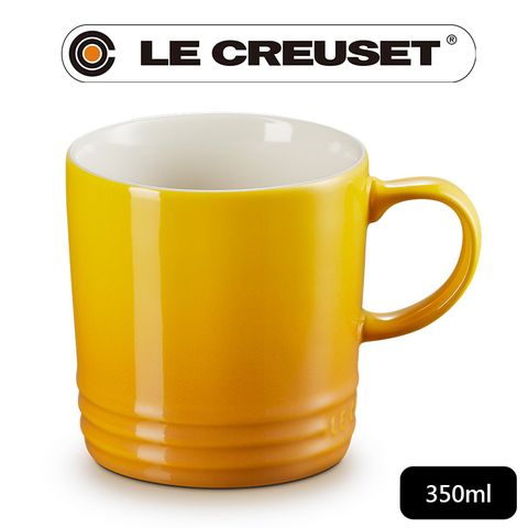 LE CREUSET -瓷器英式馬克杯350ml (杏桃黃-無盒)