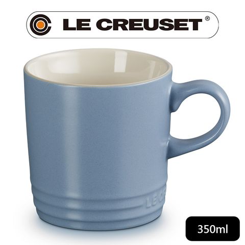 LE CREUSET -瓷器英式馬克杯350ml (礦石藍-無盒)