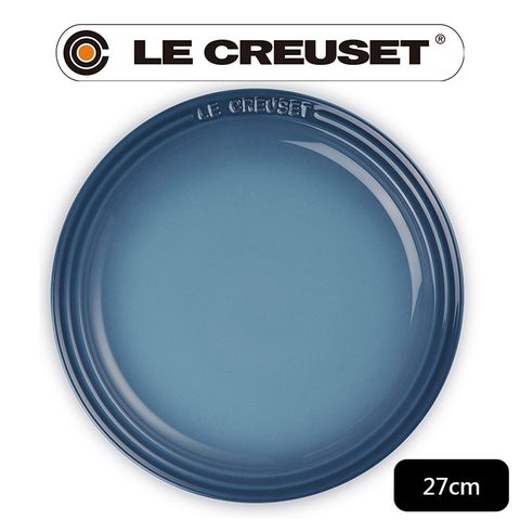 LE CREUSET -瓷器圓盤 27cm (水手藍-無盒)