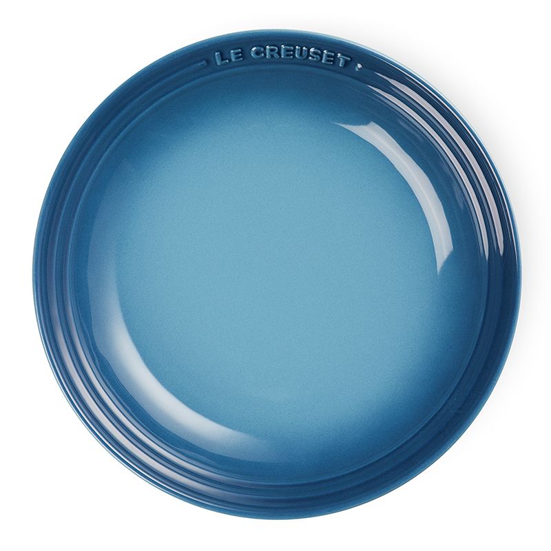 LE CREUSET -瓷器義麵盤 25cm  (水手藍-無盒)