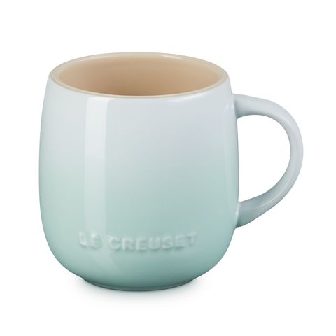 LE CREUSET-瓷器蛋蛋馬克杯380ml (冰川綠)