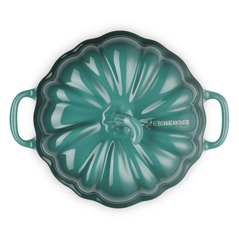 LE CREUSET -瓷器萬聖節南瓜烤盅350ml(綠光森林)