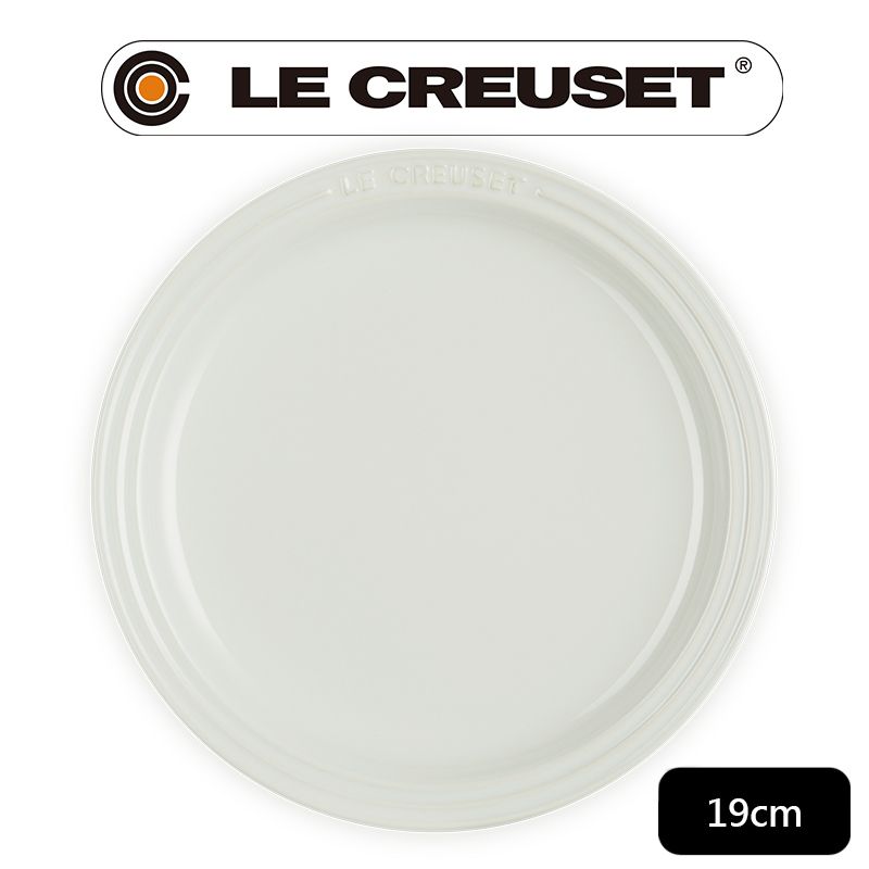 LE CREUSET 瓷器圓盤 19cm (象牙白-無盒)