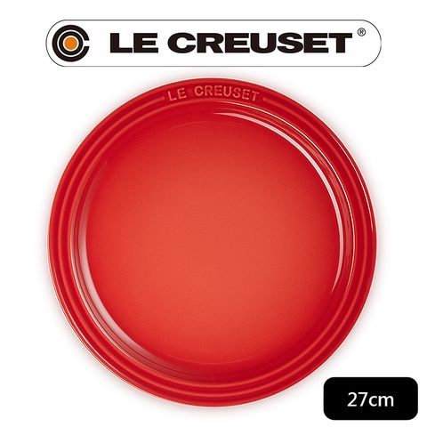 LE CREUSET-瓷器圓盤 27cm (星火紅)