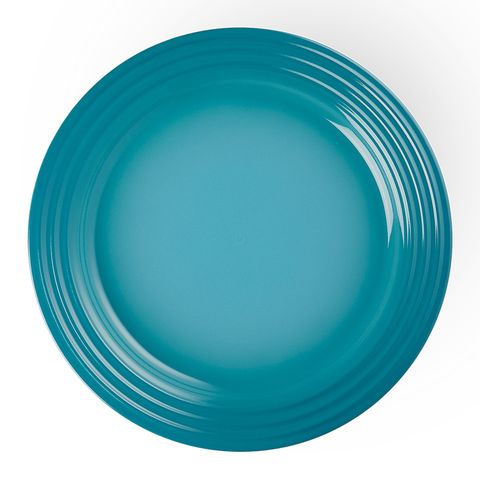 LE CREUSET-瓷器沙拉盤 22cm (加勒比海藍)