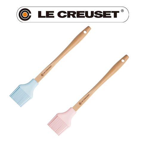 LE CREUSET -耐熱矽膠B油刷(海岸藍/粉紅)