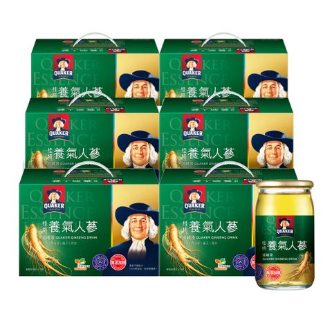 Quaker 桂格 無糖養氣人蔘滋補液(60mlx19入x6盒)