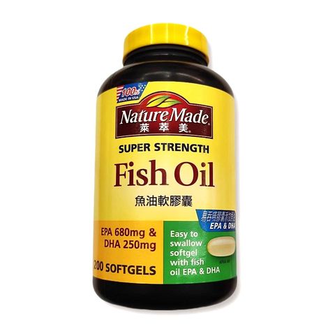 Nature Made 萊萃美 Omega-3魚油軟膠囊 200粒
