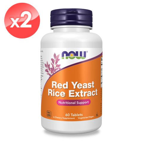 【NOW】紅麴錠2瓶組(60顆*2瓶)