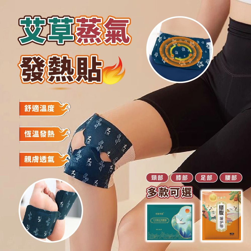  艾草蒸氣發熱貼【暖腰貼】-10入