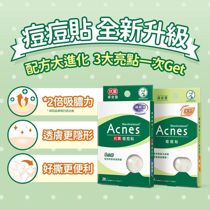 Mentholatum 曼秀雷敦 Acnes痘痘貼 小痘痘專用	 35入