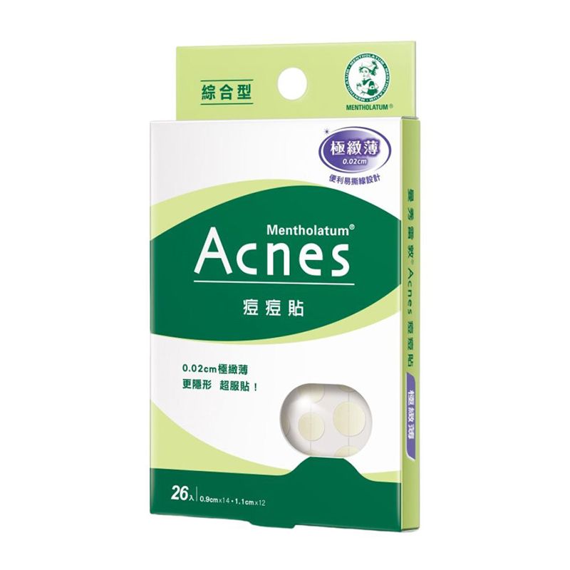 Mentholatum 曼秀雷敦 Acnes痘痘貼 綜合型(極緻薄) 26入裝