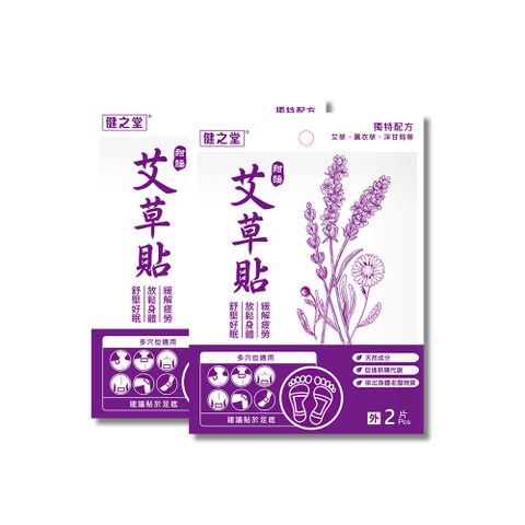 健之堂 2入組甜睡艾草貼(2片/包)