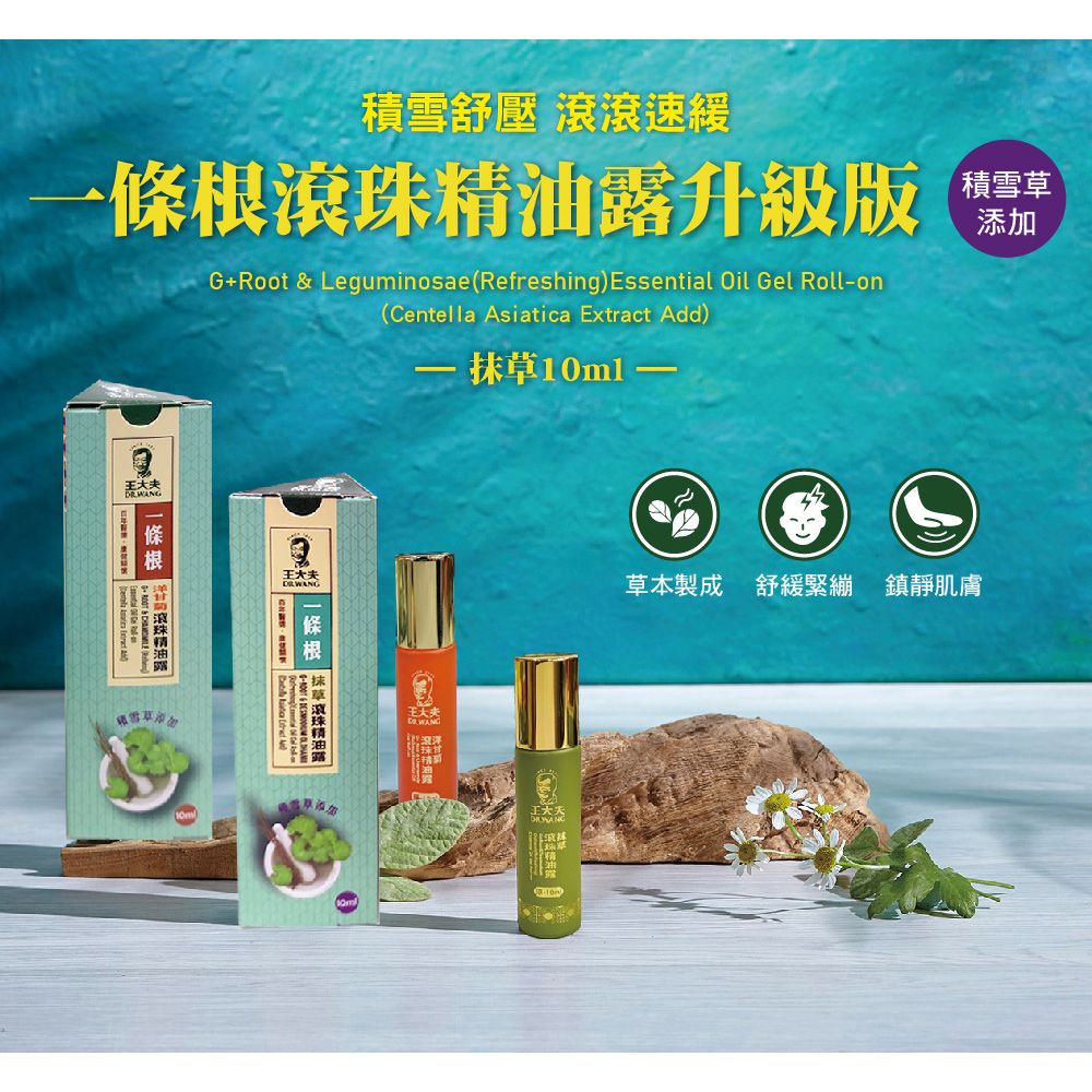 王大夫一條根 金門邁全球x-滾珠精油露_升級配方10mlx1瓶-抹草(金門老字號)