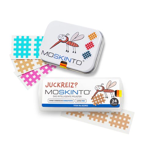 德國MOSKINTO 魔法格醫療用貼布 (三色鐵盒款42貼+便攜款24貼)
