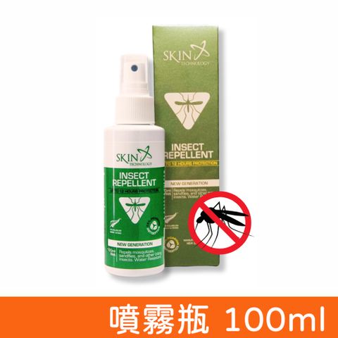 SKIN Technology 【紐西蘭】Picaridin派卡瑞丁 25%瑞斌12H長效防蚊 噴霧瓶 100ml