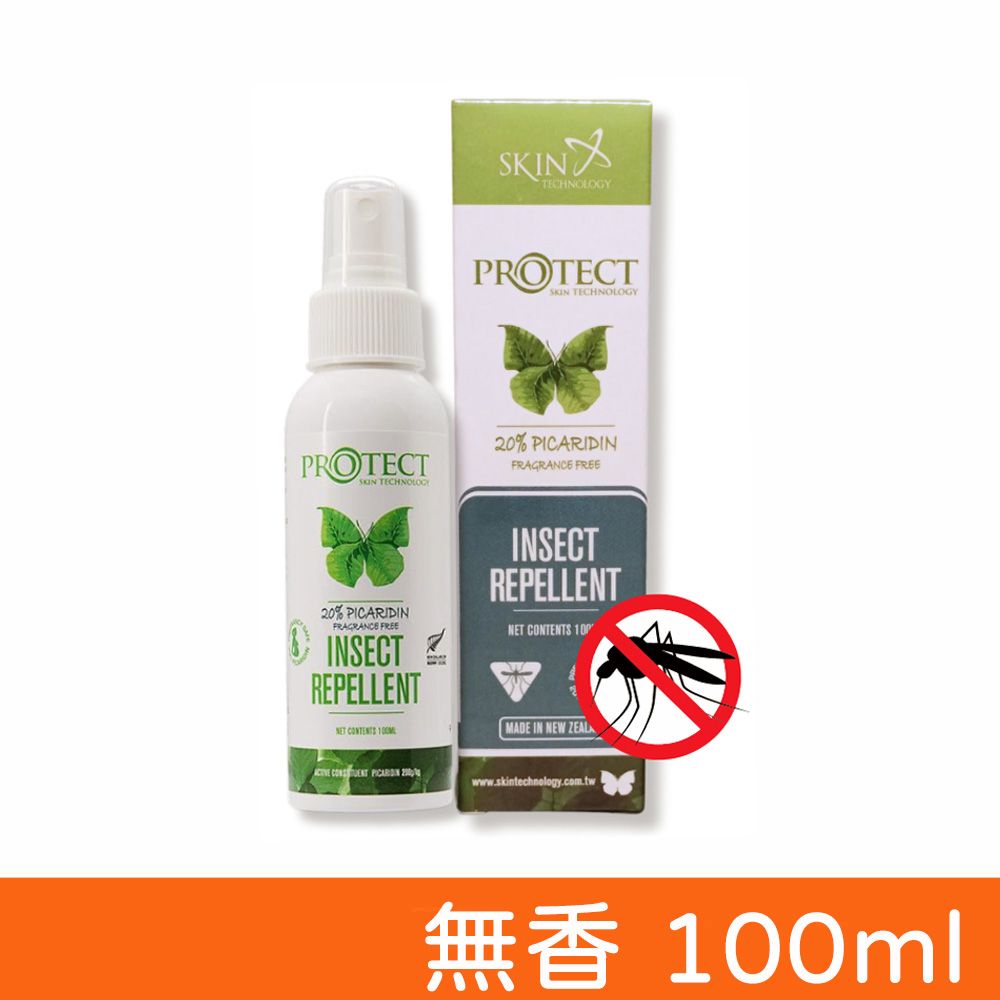 SKIN Technology 【紐西蘭】Protect 派卡瑞丁20% 長效防蚊液 無香 100ml