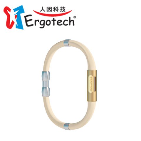 Anion 負離子能量矽膠手環 奶茶色