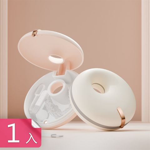 【荷生活】磁吸開合密封防塵便攜牙套收納盒 甜甜圈全遮光設計加厚收納盒-1入