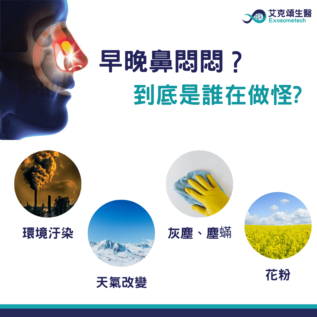 環境汙染艾克頌生醫Exosometech早晚鼻?到底是誰在做怪?天氣改變灰塵、塵蟎花粉
