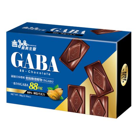 義美生醫 GABA 88黑巧克力(4g*22片/盒)