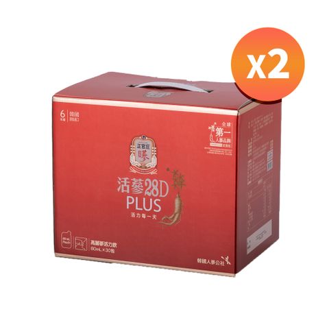 正官庄 活蔘28D PLUS(80ml x 30包 x 2盒)