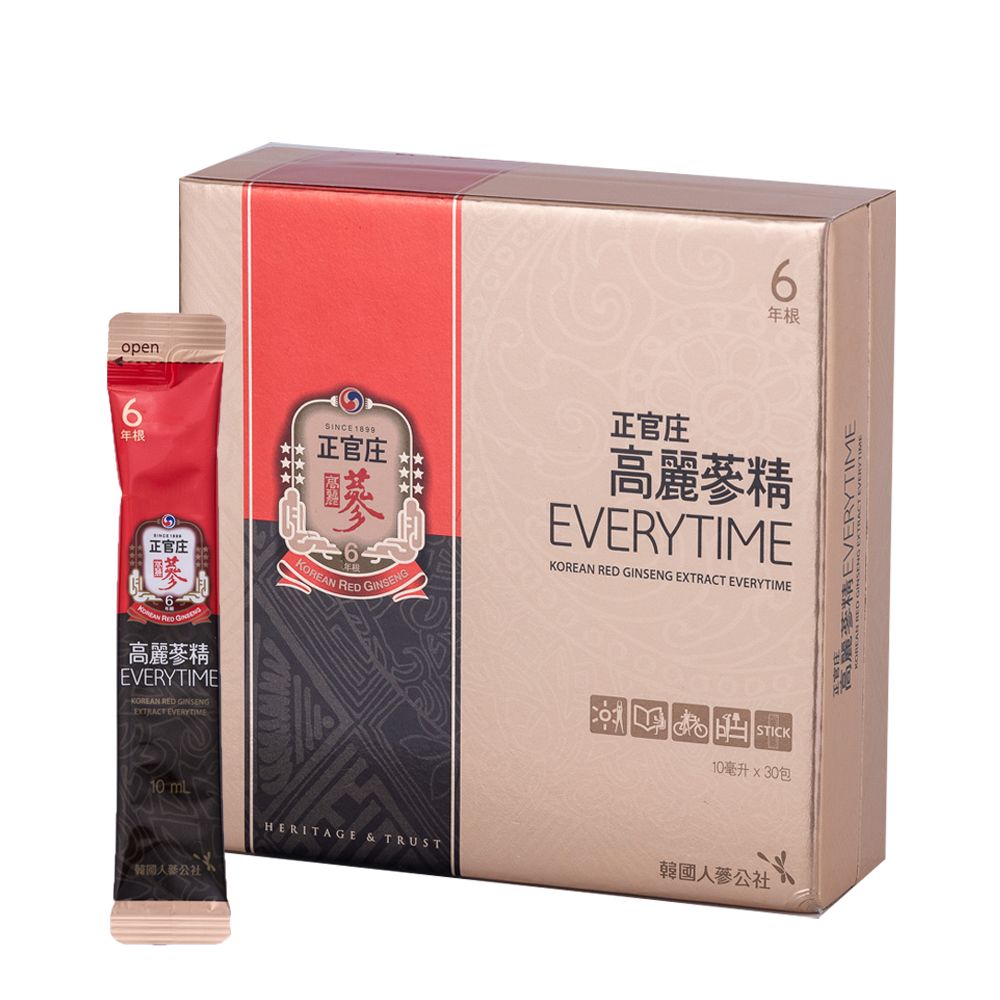 正官庄 高麗蔘精EVERYTIME(10毫升 x 30包 x 2盒)