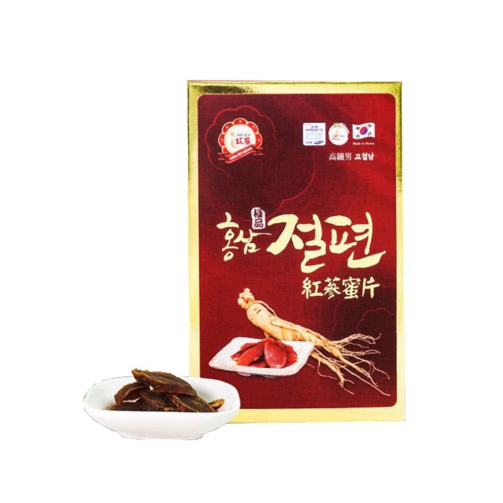 高鐵男 高麗紅蔘蜜片-禮盒款(5包*1盒)(20g/包)