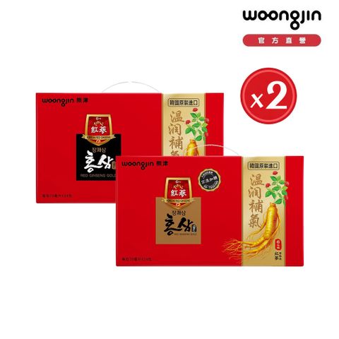 韓國熊津紅蔘飲禮盒(70ml*24包/盒)x2盒(原味/無糖任選)