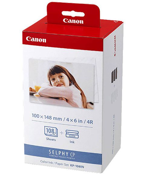 Canon 4x6相片紙含色帶108張(KP-108IN)-4入組