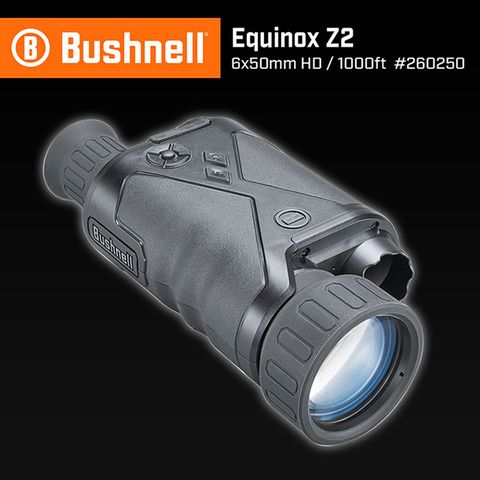 【美國 Bushnell 倍視能】Equinox Z2 新晝夜系列 6x50mm 數位日夜兩用紅外線單眼夜視鏡 260250 (公司貨)