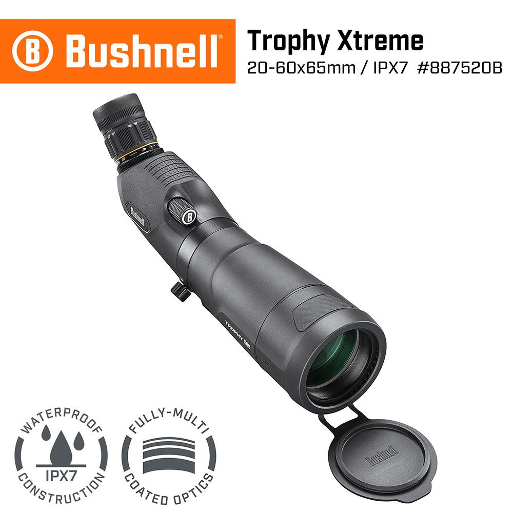 Bushnell 倍視能 【美國  】Trophy Xtreme 極限錦標系列 20-60x65mm 專業級賞鳥型單筒望遠鏡 傾角型 887520B (公司貨)