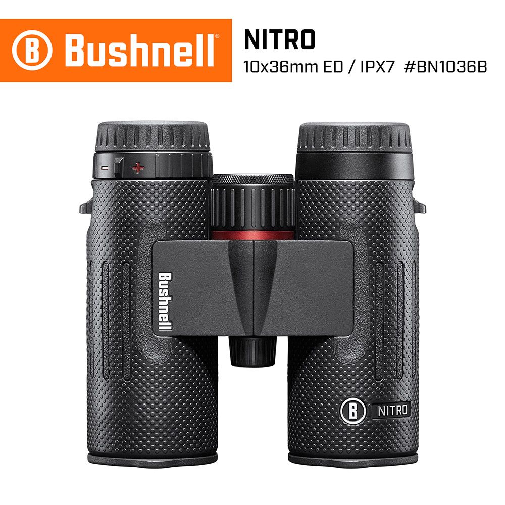 Bushnell 倍視能 10x36mm ED螢石中型雙筒望遠鏡 Nitro 戰硝系列 BN1036B