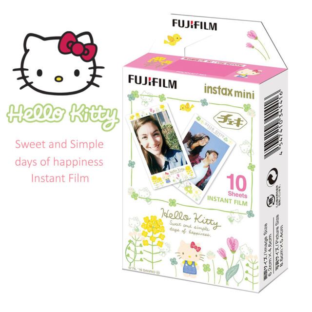 富士instax mini 底片Hello Kitty 手繪花園一入/10張拍立得底片