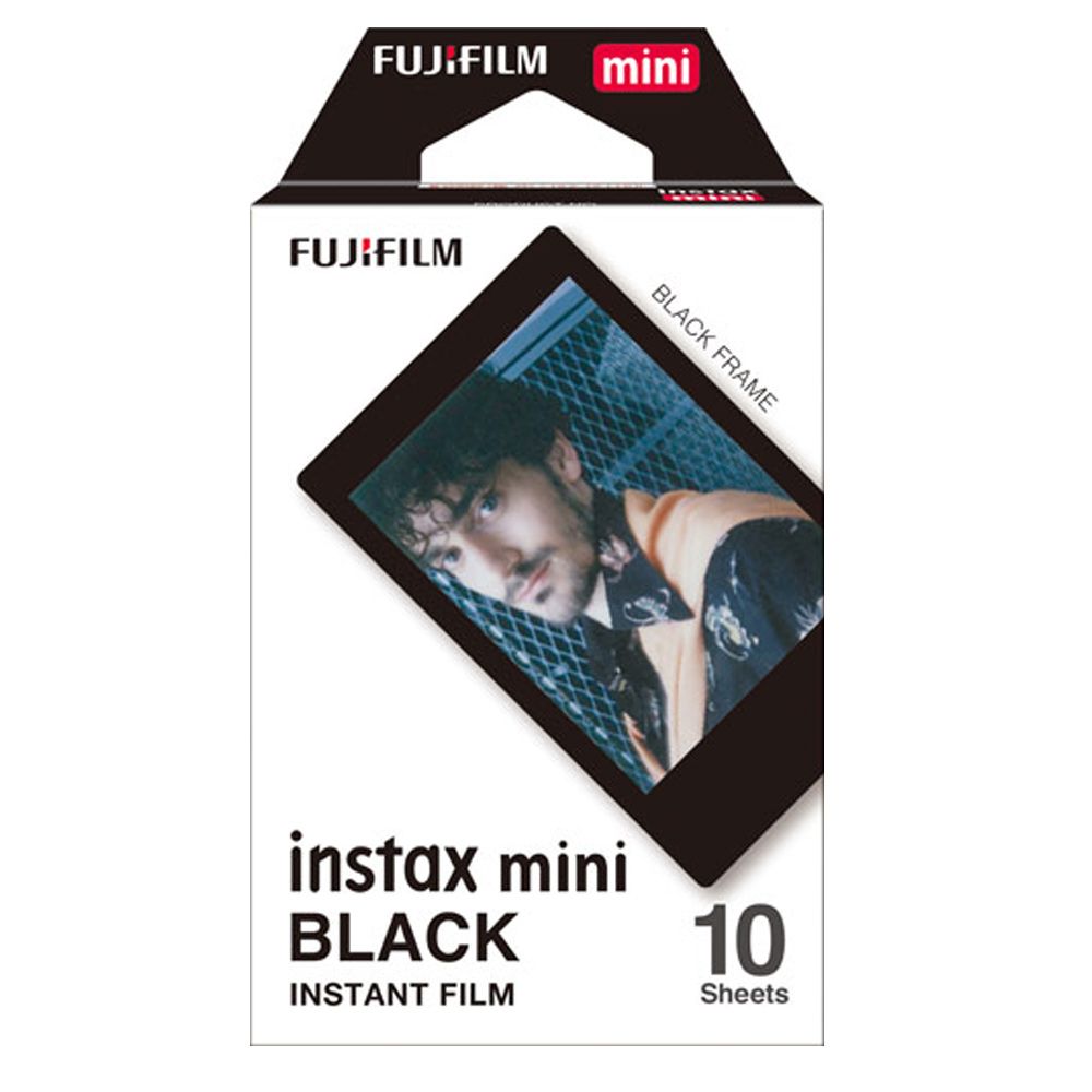 FUJIFILM 富士  instax mini 底片《BLACK/黑框》一入/10張